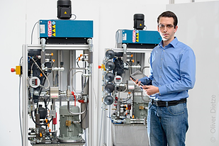 Demonstration eines Apparates